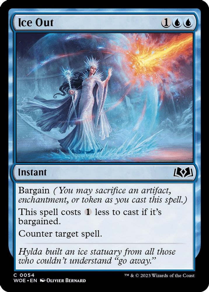 2023 Magic: The Gathering: Wilds of Eldraine (WOE) - Ice Out (#54, Common) (, Near Mint)