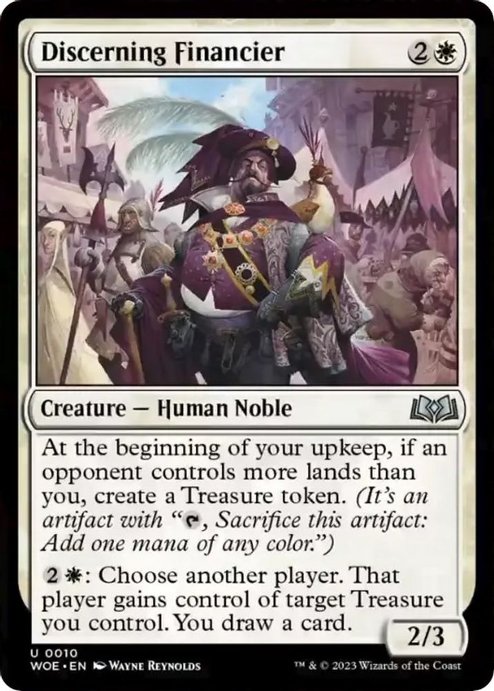 2023 Magic: The Gathering: Wilds of Eldraine (WOE) - Discerning Financier (#10, Uncommon) (, Near Mint)
