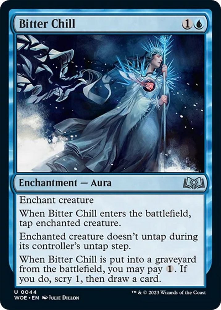 2023 Magic: The Gathering: Wilds of Eldraine (WOE) - Bitter Chill (#44, Uncommon)