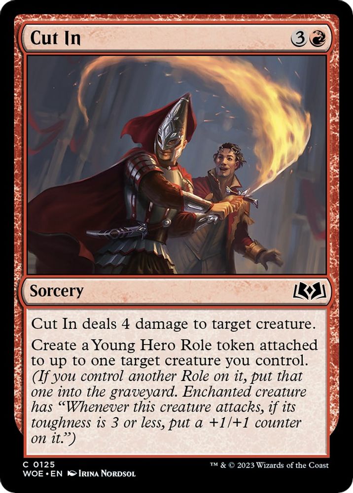 2023 Magic: The Gathering: Wilds of Eldraine (WOE) - Cut In (#125, Common) (, Near Mint)
