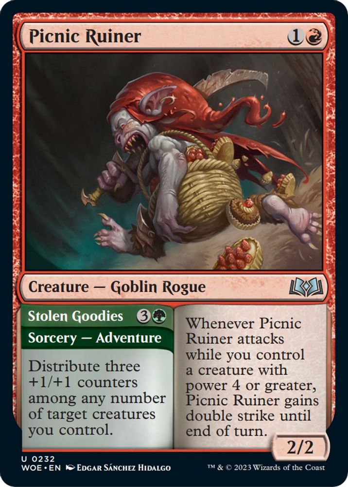 2023 Magic: The Gathering: Wilds of Eldraine (WOE) - Picnic Ruiner (#232, Uncommon) (, Near Mint)
