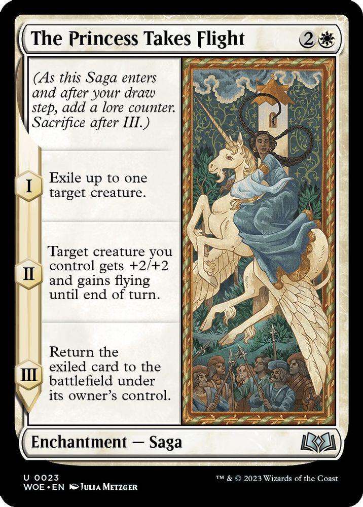 2023 Magic: The Gathering: Wilds of Eldraine (WOE) - The Princess Takes Flight (#23, Uncommon) (, Near Mint)