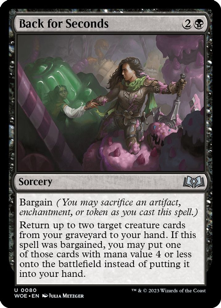2023 Magic: The Gathering: Wilds of Eldraine (WOE) - Back for Seconds (#80, Uncommon) (, Near Mint)