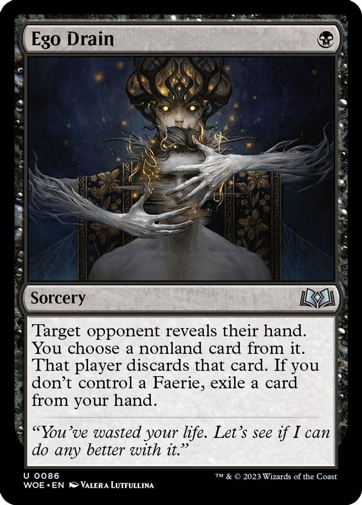 2023 Magic: The Gathering: Wilds of Eldraine (WOE) - Ego Drain (#86, Uncommon) (, Near Mint)