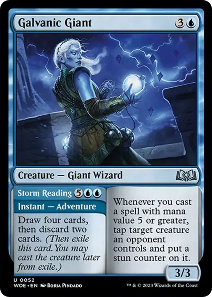 2023 Magic: The Gathering: Wilds of Eldraine (WOE) - Galvanic Giant (#52, Uncommon) (, Near Mint)