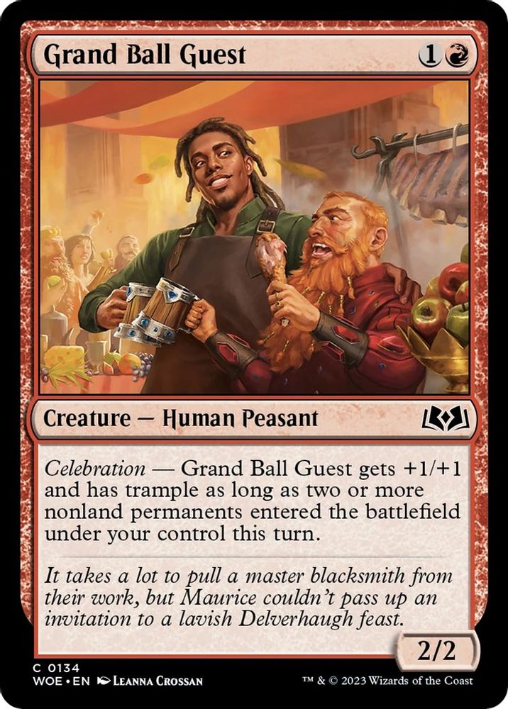 2023 Magic: The Gathering: Wilds of Eldraine (WOE) - Grand Ball Guest (#134, Common) (, Near Mint)