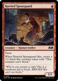 2023 Magic: The Gathering: Wilds of Eldraine (WOE) - Harried Spearguard (#135, Common)