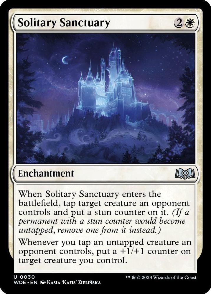 2023 Magic: The Gathering: Wilds of Eldraine (WOE) - Solitary Sanctuary (#30, Uncommon)