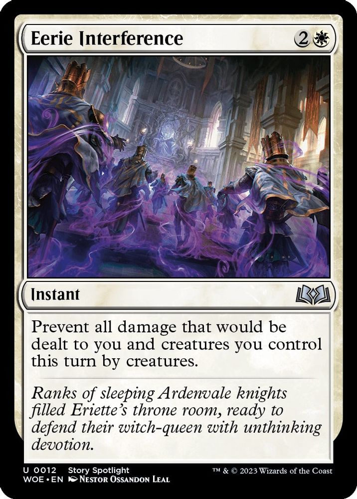 2023 Magic: The Gathering: Wilds of Eldraine (WOE) - Eerie Interference (#12, Uncommon) (, Near Mint)
