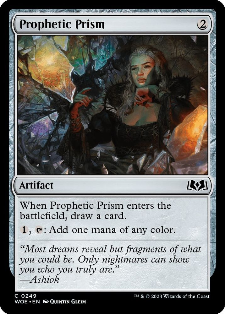 2023 Magic: The Gathering: Wilds of Eldraine (WOE) - Prophetic Prism (#249, Common) (, Near Mint)
