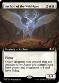 2023 Magic: The Gathering: Wilds of Eldraine (WOE) - Archon of the Wild Rose Extended Art (#323, Rare) (, Near Mint)