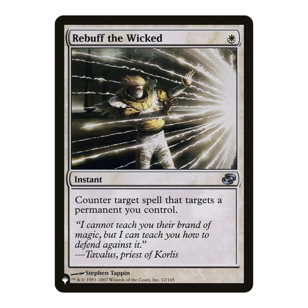 2026 Magic: The Gathering: The List Reprints (LIST) - Rebuff the Wicked (#12/165, Uncommon) (, Near Mint)