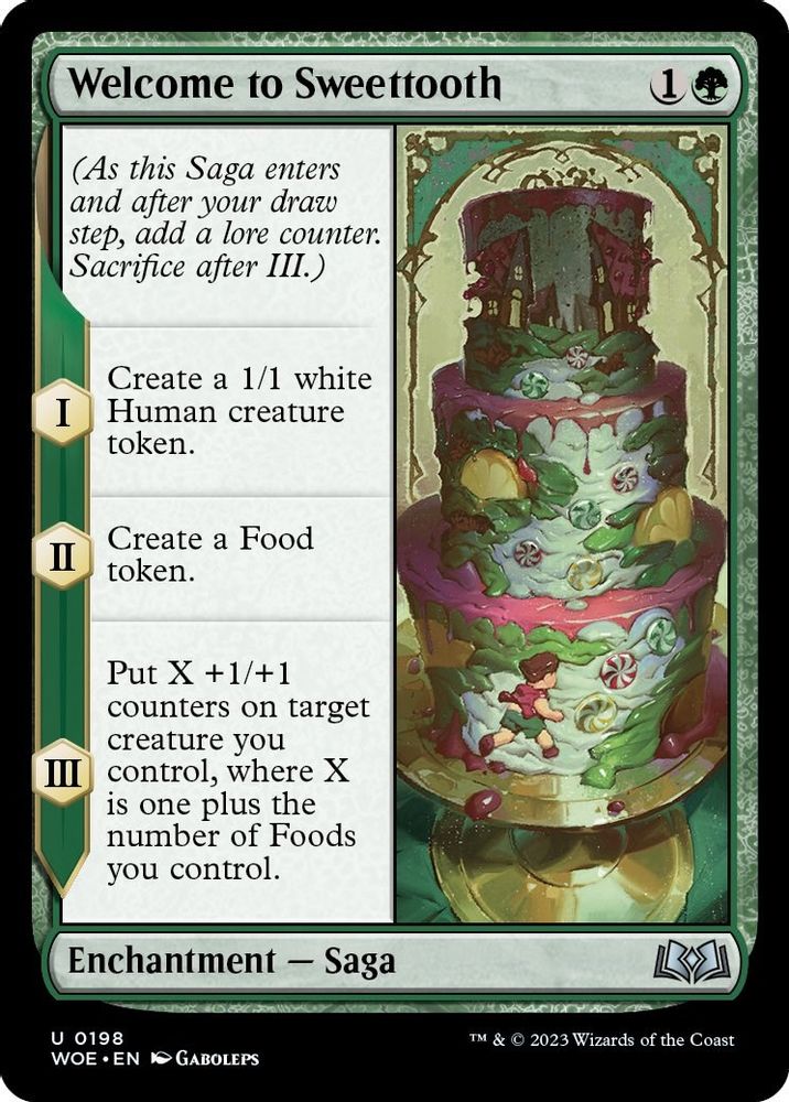 2023 Magic: The Gathering: Wilds of Eldraine (WOE) - Welcome to Sweettooth (#198, Uncommon) (, Near Mint)