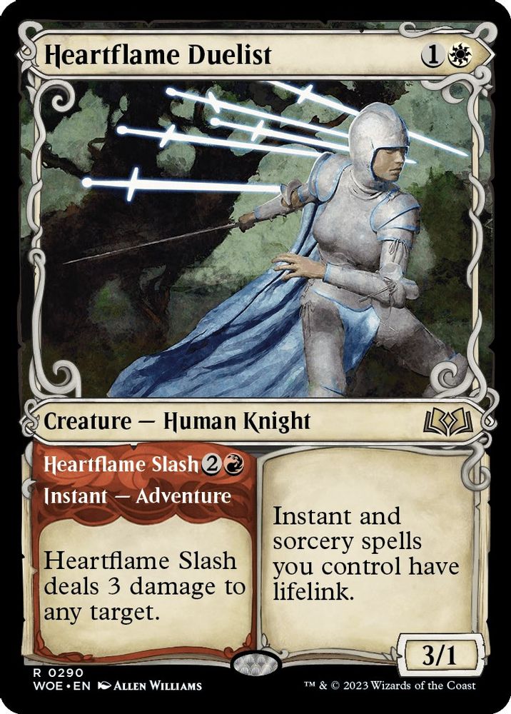 2023 Magic: The Gathering: Wilds of Eldraine (WOE) - Heartflame Duelist Showcase (#290, Rare) (, Near Mint)