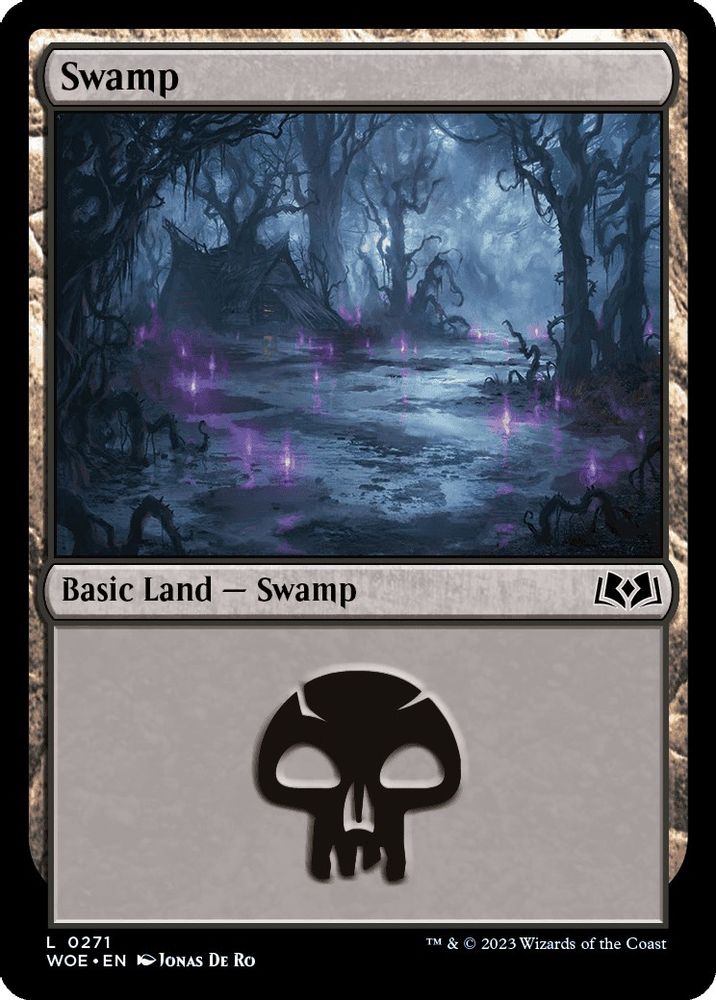 2023 Magic: The Gathering: Wilds of Eldraine (WOE) - Swamp 0271 (#271, Land)