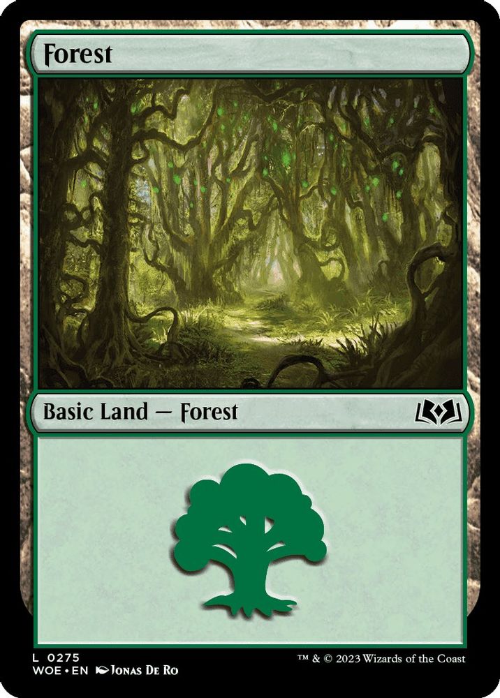2023 Magic: The Gathering: Wilds of Eldraine (WOE) - Forest 0275 (#275, Land) (, Near Mint)