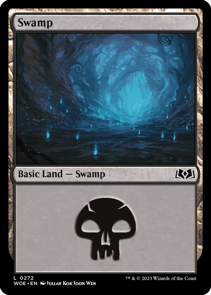 2023 Magic: The Gathering: Wilds of Eldraine (WOE) - Swamp 0272 (#272, Land)