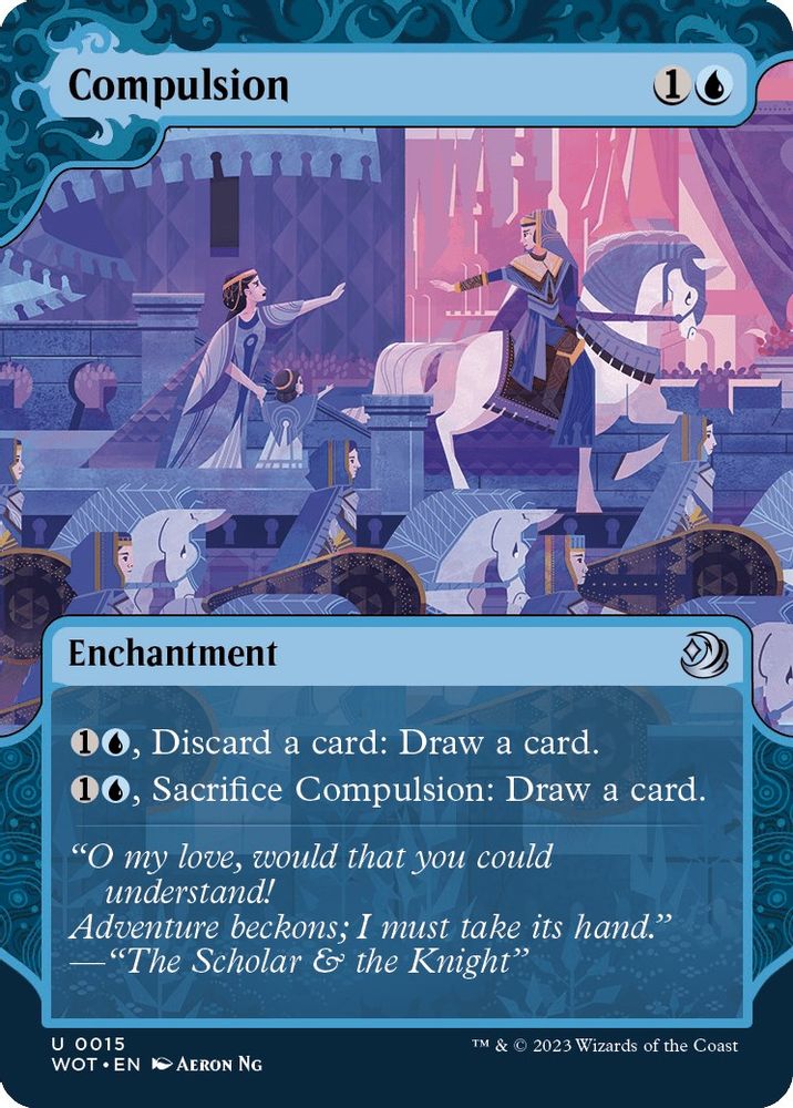 2023 Magic: The Gathering: Wilds of Eldraine: Enchanting Tales (WOT) - Compulsion (#15, Uncommon) (, Near Mint)