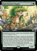 2023 Magic: The Gathering: Commander: Wilds of Eldraine (WOC) - Knickknack Ouphe Extended Art (#54, Rare) (, Near Mint)