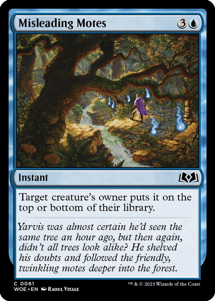 2023 Magic: The Gathering: Wilds of Eldraine (WOE) - Misleading Motes (#61, Common) (, Near Mint)