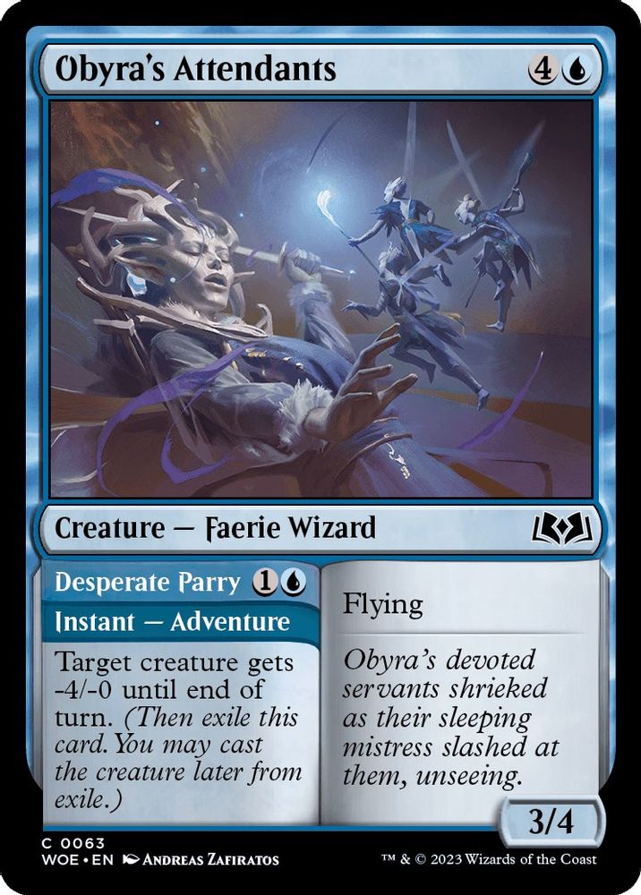 2023 Magic: The Gathering: Wilds of Eldraine (WOE) - Obyras Attendants (#63, Common) (, Near Mint)