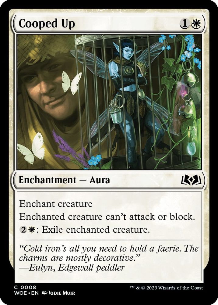 2023 Magic: The Gathering: Wilds of Eldraine (WOE) - Cooped Up (#8, Common)