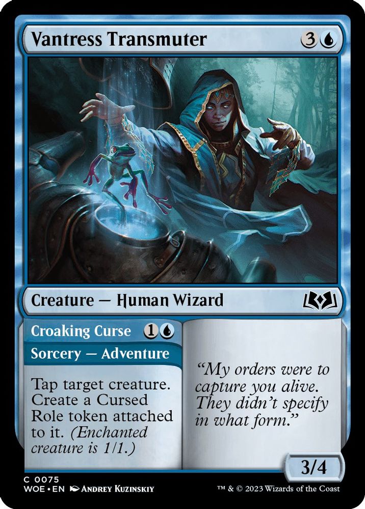 2023 Magic: The Gathering: Wilds of Eldraine (WOE) - Vantress Transmuter (#75, Common) (, Near Mint)