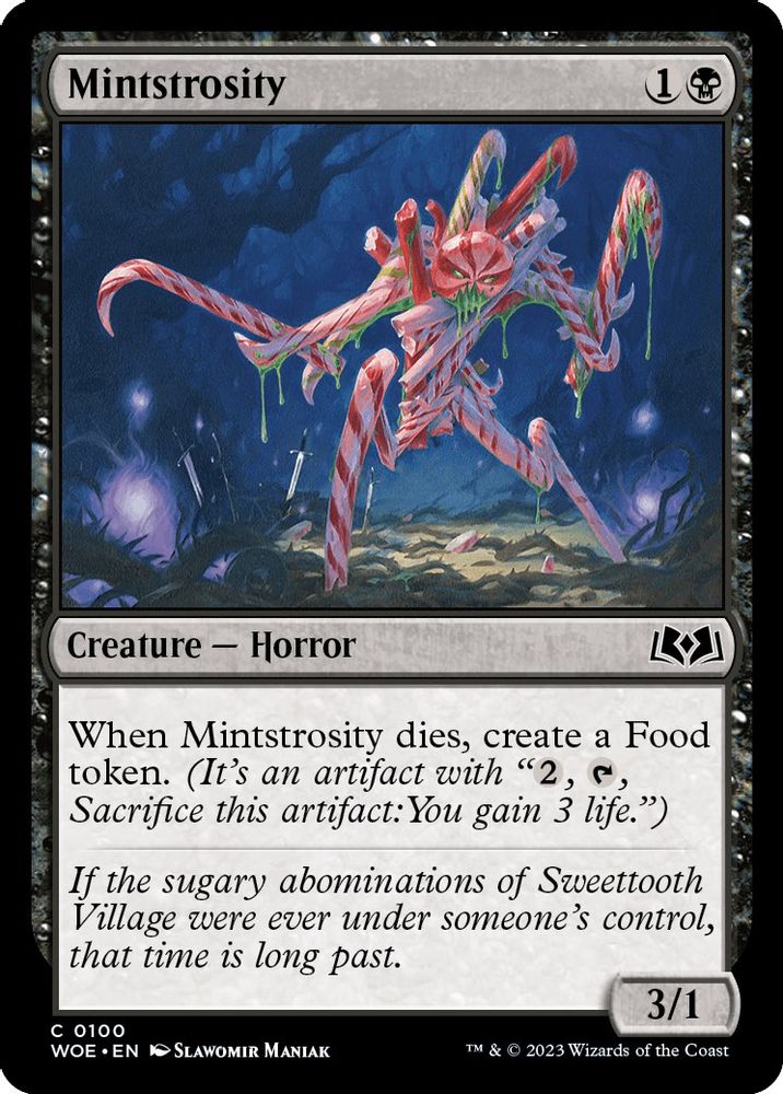 2023 Magic: The Gathering: Wilds of Eldraine (WOE) - Mintstrosity (#100, Common)