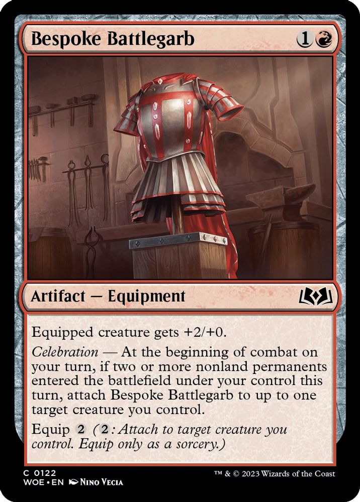 2023 Magic: The Gathering: Wilds of Eldraine (WOE) - Bespoke Battlegarb (#122, Common) (, Near Mint)