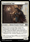 2023 Magic: The Gathering: Wilds of Eldraine (WOE) - Unassuming Sage (#37, Common) (, Near Mint)