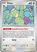 2023 Pokemon: SV: Scarlet & Violet 151 (MEW) - Ditto (#132/165, Rare)
