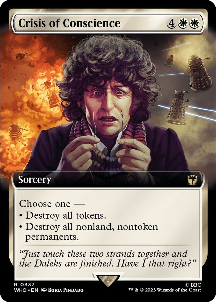 2023 Magic: The Gathering: Universes Beyond: Doctor Who (WHO) - Crisis of Conscience Extended Art (#337, Rare) (, Near Mint)