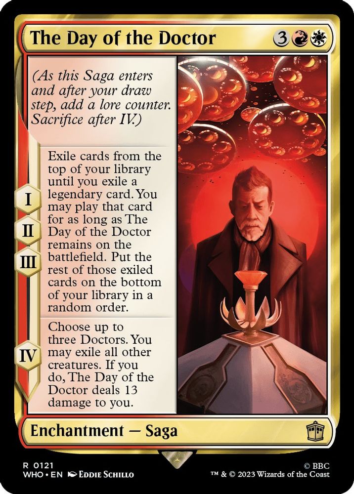 2023 Magic: The Gathering: Universes Beyond: Doctor Who (WHO) - The Day of the Doctor (#121, Rare) (Foil, Near Mint)