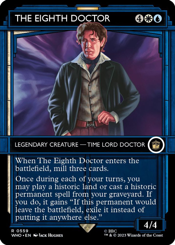2023 Magic: The Gathering: Universes Beyond: Doctor Who (WHO) - The Eighth Doctor Showcase (#559, Rare)