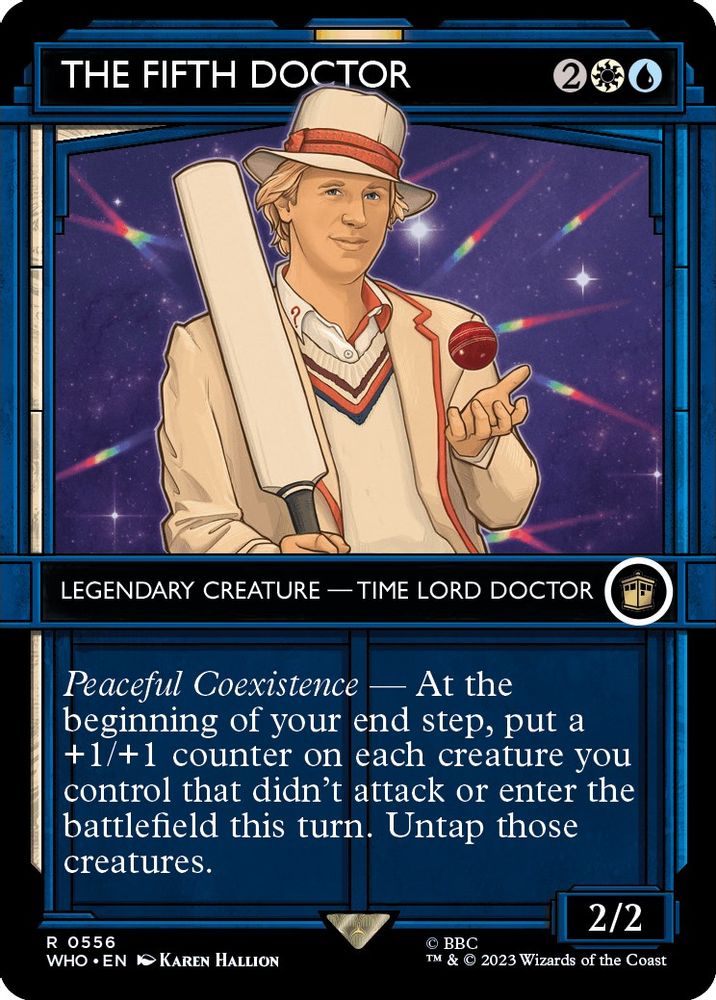 2023 Magic: The Gathering: Universes Beyond: Doctor Who (WHO) - The Fifth Doctor Showcase (#556, Rare) (Foil, Near Mint)