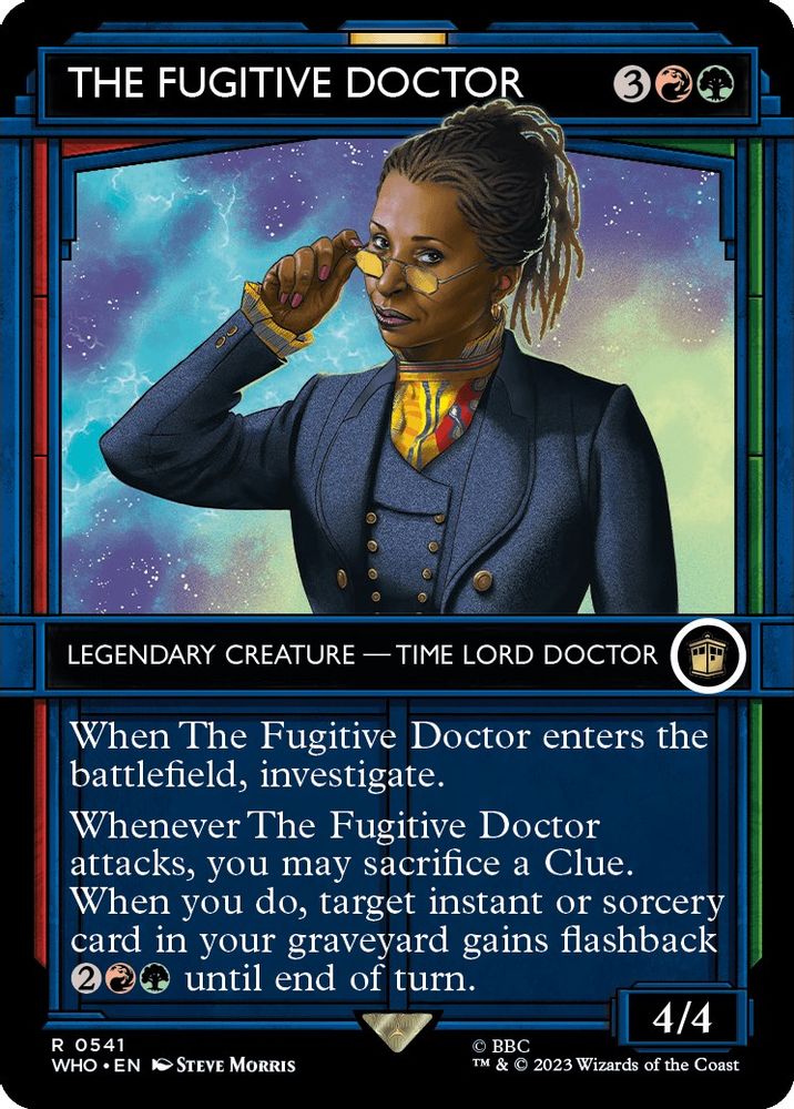 2023 Magic: The Gathering: Universes Beyond: Doctor Who (WHO) - The Fugitive Doctor Showcase (#541, Rare)