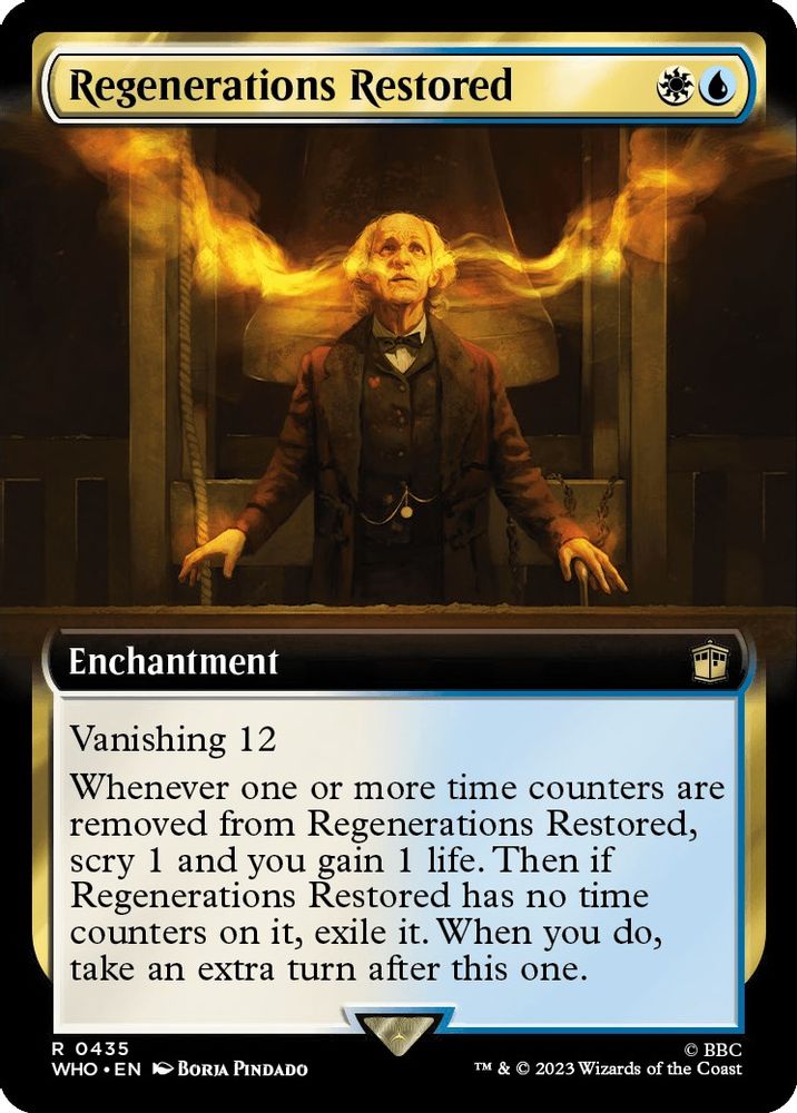 2023 Magic: The Gathering: Universes Beyond: Doctor Who (WHO) - Regenerations Restored Extended Art (#435, Rare)