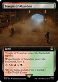 2023 Magic: The Gathering: Universes Beyond: Doctor Who (WHO) - Temple of Abandon Extended Art (#523, Rare) (Foil, Near Mint)