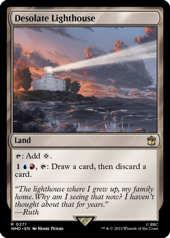 2023 Magic: The Gathering: Universes Beyond: Doctor Who (WHO) - Desolate Lighthouse (#271, Rare) (Foil, Near Mint)