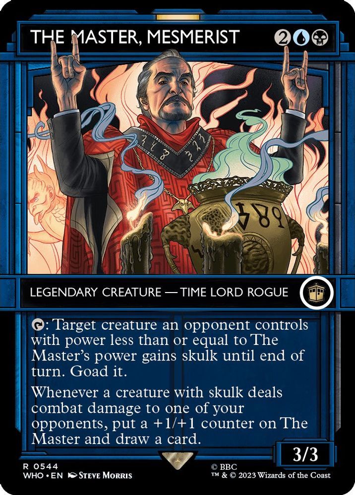 2023 Magic: The Gathering: Universes Beyond: Doctor Who (WHO) - The Master Mesmerist Showcase (#544, Rare) (, Near Mint)