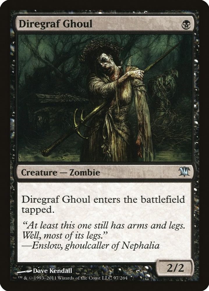 2011 Magic: The Gathering: Innistrad (ISD) - Diregraf Ghoul (#97, Uncommon) (, Near Mint)