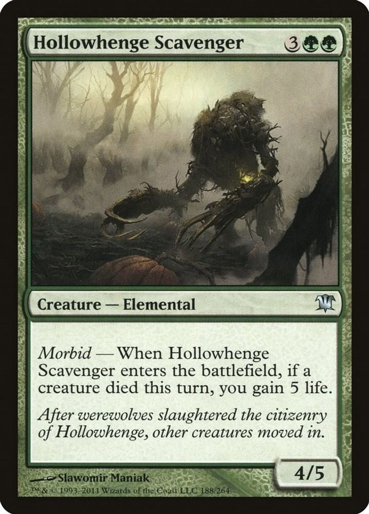 2011 Magic: The Gathering: Innistrad (ISD) - Hollowhenge Scavenger (#188, Uncommon) (, Near Mint)