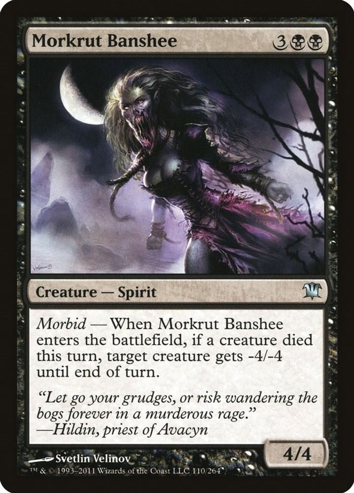 2011 Magic: The Gathering: Innistrad (ISD) - Morkrut Banshee (#110, Uncommon) (, Near Mint)