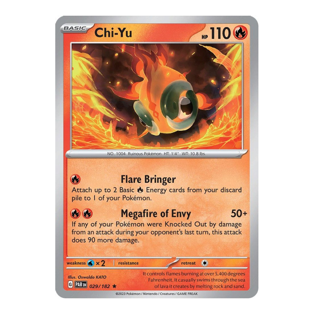 2023 Pokemon: SV04: Paradox Rift (PAR) - Chi Yu (#029/182, Rare)