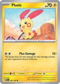 2023 Pokemon: SV04: Paradox Rift (PAR) - Plusle - 060/182 (#060/182, Common) (Reverse Holofoil, Near Mint)