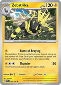 2023 Pokemon: SV04: Paradox Rift (PAR) - Zebstrika (#063/182, Uncommon) (Reverse Holofoil, Near Mint)