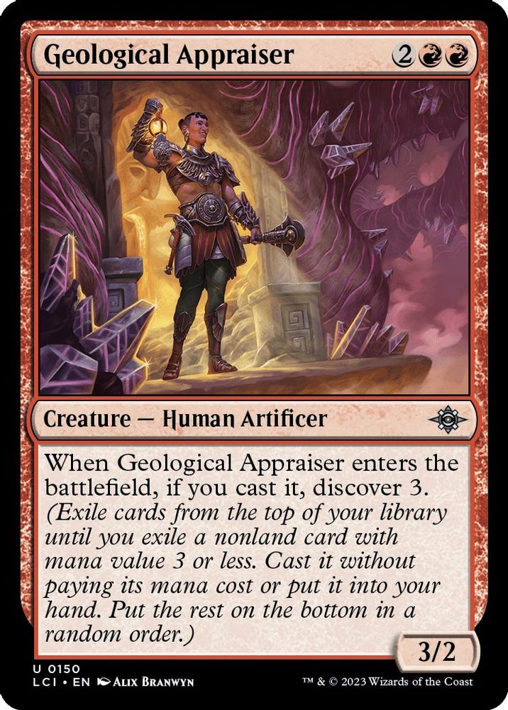 2023 Magic: The Gathering: The Lost Caverns of Ixalan (LCI) - Geological Appraiser (#150, Uncommon) (Foil, Near Mint)
