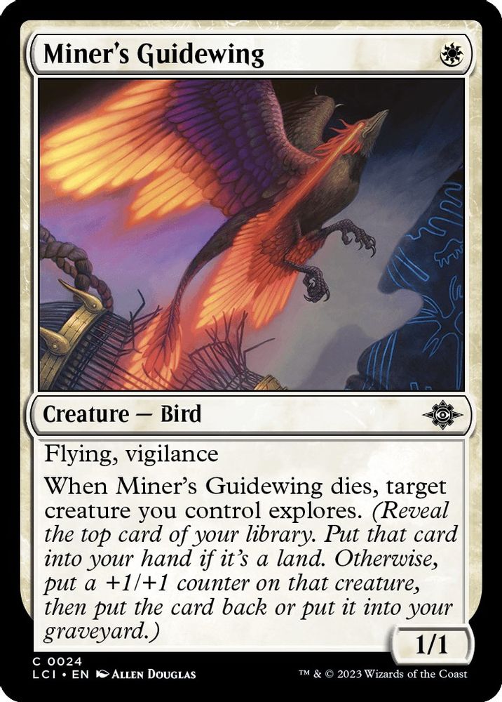 2023 Magic: The Gathering: The Lost Caverns of Ixalan (LCI) - Miners Guidewing (#24, Common) (, Near Mint)