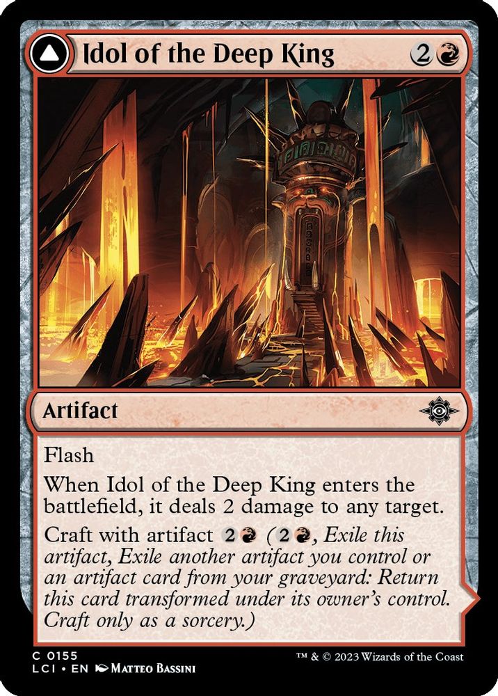 2023 Magic: The Gathering: The Lost Caverns of Ixalan (LCI) - Idol of the Deep King (#155, Common)
