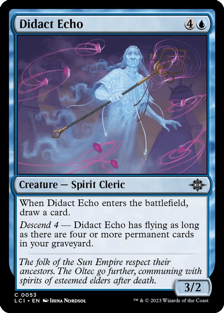2023 Magic: The Gathering: The Lost Caverns of Ixalan (LCI) - Didact Echo (#53, Common) (, Near Mint)